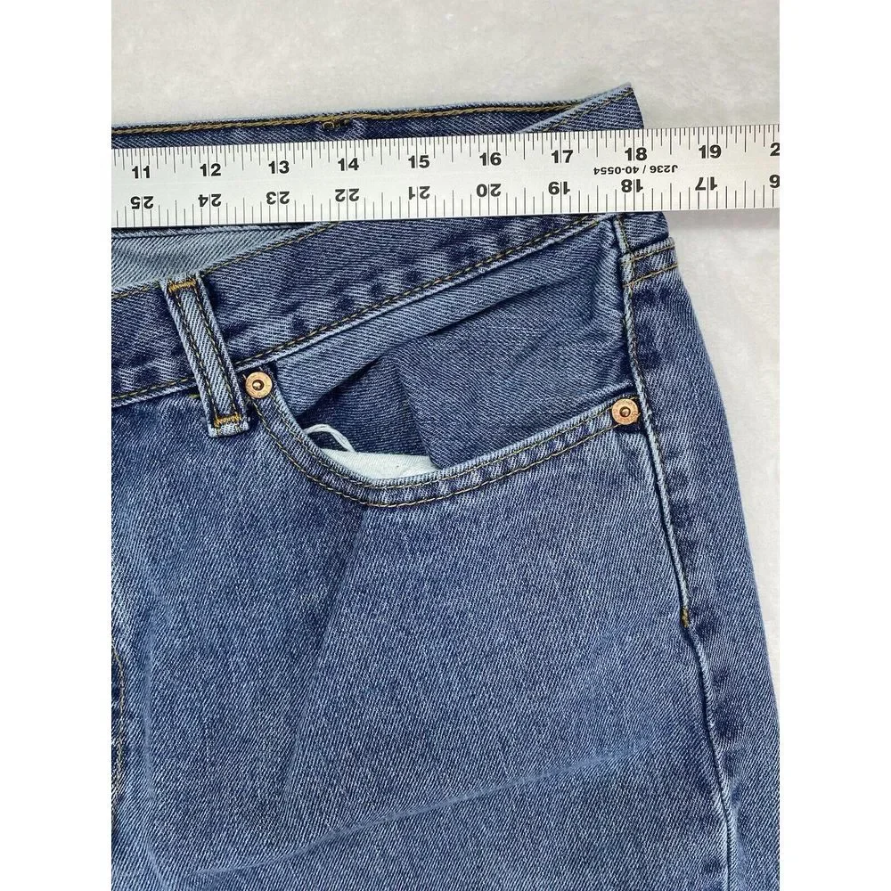 Levis 505 Jeans‎ Mens 38x32 Regular Fit Straight Leg Medium Wash